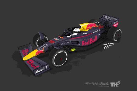 Red Bull - F1-Concept 2021 - Livery by Tim Holmes