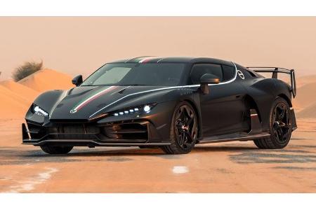 Sehr exklusiv ist ein mattschwarzer Italdesign Zerouno aus dem Jahr 2018. Das zu VW gehörige Design-Unternehmen verkaufte fü...