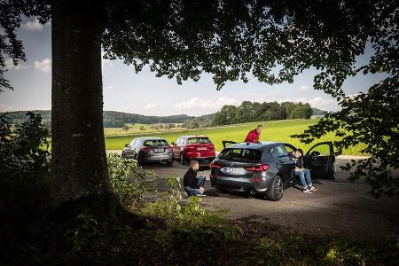 Audi A3 35 TDI Sportback, BMW 118d, Mercedes A 200 d, Exterieur