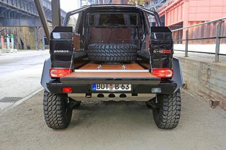 Brabus 700 6x6, Heckansicht, Pritsche