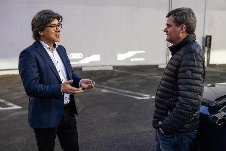 Digital Matrix Light Audi e-tron Sportback Mitfahrt