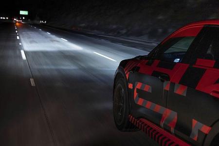 Digital Matrix Light Audi e-tron Sportback Mitfahrt