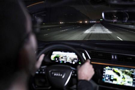 Digital Matrix Light Audi e-tron Sportback Mitfahrt