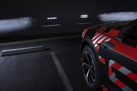 Digital Matrix Light Audi e-tron Sportback Mitfahrt