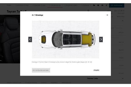 Porsche Taycan Turbo S Konfigurator Vollausstattung