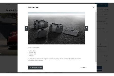 Porsche Taycan Turbo S Konfigurator Vollausstattung