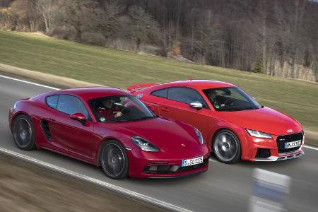 Porsche 718 Cayman GTS, Audi TT RS, Exterieur