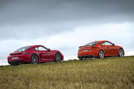 Porsche 718 Cayman GTS, Audi TT RS, Exterieur