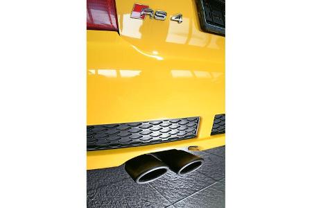 Audi RS 4, Auspuff, Endrohre