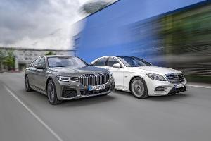 BMW 745e, Mercedes S 560 e, Exterieur