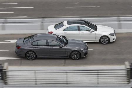 BMW 745e, Mercedes S 560 e, Exterieur