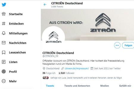 Aus Citroen wird Zitrön