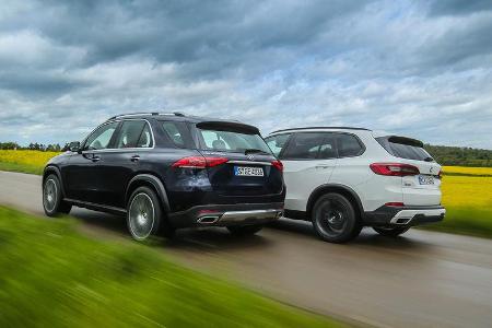 BMW X5 xDrive 30d, Mercedes GLE 350 d 4Matic, Exterieur