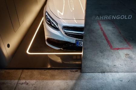 Fahrengold Garage Glas Aluminium Luxus