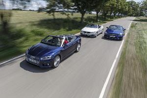 Audi A5 40 TDI Cabrio, BMW 420d Cabrio, Mercedes C 220 d Cabrio, Exterieur