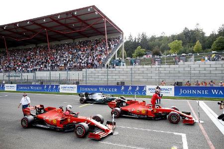 Vettel - Leclerc - Hamilton - GP Belgien - Spa-Francorchamps - Formel 1 - Samstag - 31.8.2019