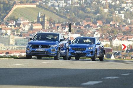 Kia Xceed 1.6 T-GDI, VW T-Roc 2.0 TSI 4 Motion, Exterieur