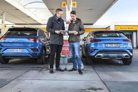 Kia Xceed 1.6 T-GDI, VW T-Roc 2.0 TSI 4 Motion, Exterieur