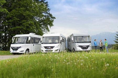 Hymer B-Klassen im Vergleich