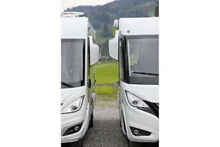 Hymer B-Klassen im Vergleich