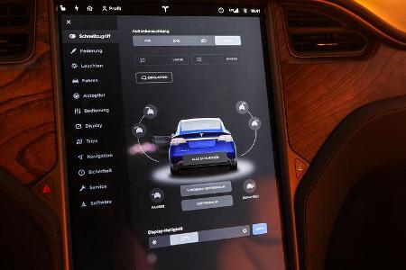 Tesla Model X Maximale Reichweite, Interieur