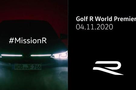 10/2020, Teaserbild VW Golf 8 R Debüt