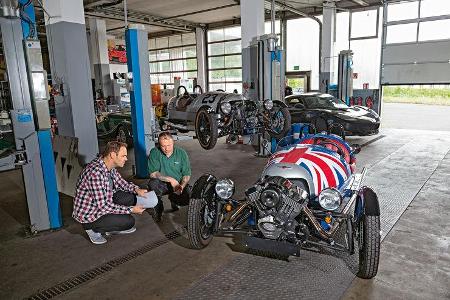 Morgan 3 Wheeler, Frontansicht