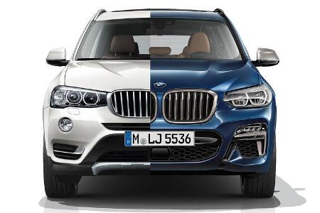 Hier lassen sich die Unterscheide zwischen den beiden Modellgenerationen gut ablesen: Links und in Weiß das alte Modell.