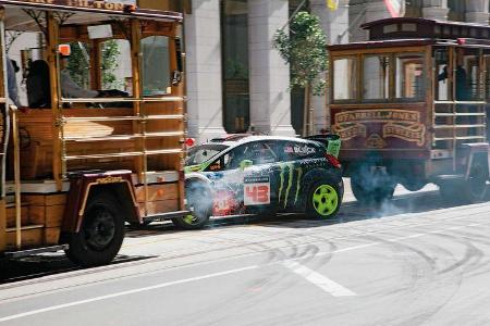 Ken Block, San Francisco, Straßenbahn