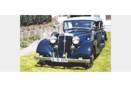 Dieter Steinhoff und Dieter Göbel auf Horch 830 BL Sedan: 3,5-Liter-V8, 75 PS, Baujahr 1937.