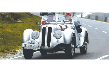 Dr. Wolf Pröpsting und Swinda Pröpsting auf BMW 328 Sport: 2,0-Liter-Reihensechszylinder, 80 PS, Baujahr 1938