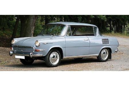 Michael Kazmar und F. Kazmar auf Skoda 1000 MBX: 1,0-Liter-Reihenvierzylinder, 55 PS, Baujahr 1966