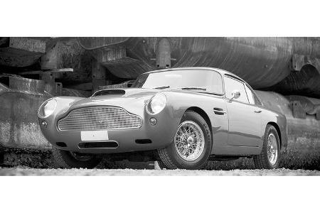 Detlef Reichel und Thomas Venschott auf Aston Martin DB 4: 3,6-Liter-Reihensechszylinder, 280 PS, Baujahr 1960