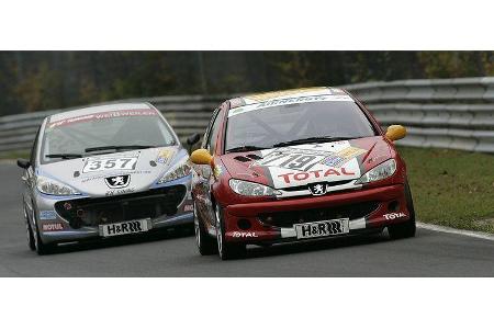 Guido Michels (Kempenich) und Harald Weckbecker (Weilbrunn) entschieden die Cup-Wertung bei den Peugeot 206 RC für sich.