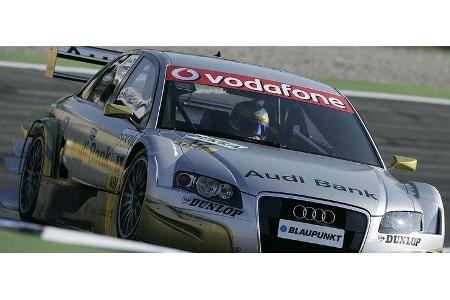 Alexandre Premat rauschte unverschuldet in den quer stehenden Kristensen-Audi. Der Franzose erlitt einen Lendenwirbel-Riss.