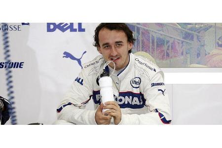 Wo Robert Kubica bereits auf Gesellschaft wartete.