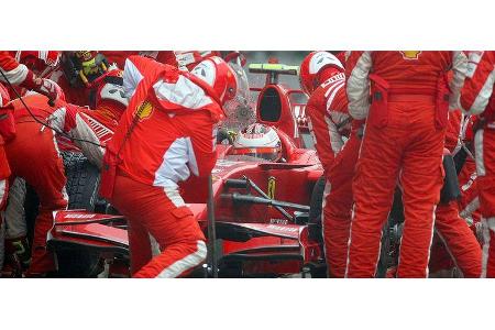 Bis die richtigen Gummis aufgezogen waren, verging wertvolle Zeit.