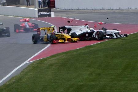 GP Kanada 2010 Start Kollsision