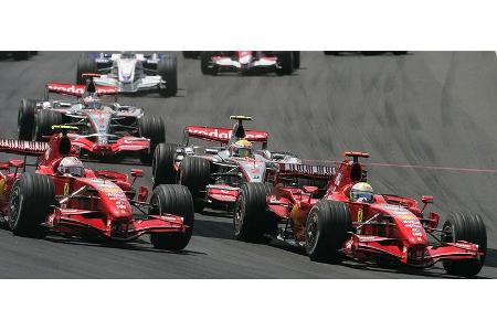 ... dann gings auch schon los.