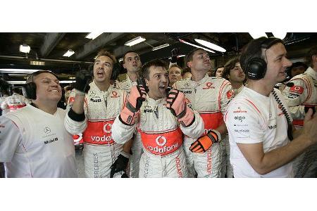 Freude dagegen in der Mercedes-Box.