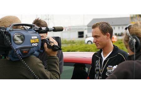 Auch im Umgang mit den Medien konnten die drei Aspiranten erste Erfahrungen sammeln.