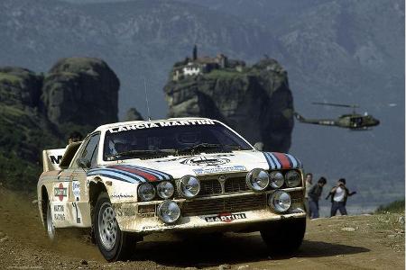Parallel zum Engagement in der Langstrecken-WM unterstützte Martini Lancia auch in der Rallye-WM. Markku Alen siegte 1982 be...
