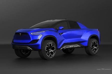 Tesla Pickup, Rendering von Emre Husman