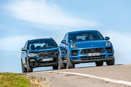 BMW X3 M40i, Porsche Macan S, Exterieur