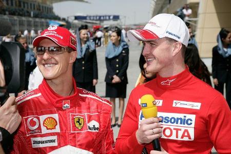 Michael Schumacher - Ferrari - Ralf Schumacher - Toyota