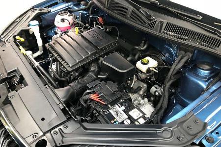 Angetrieben wird der Kamiq von einem 110 PS starken 1,5-Liter-Saug-Benziner.