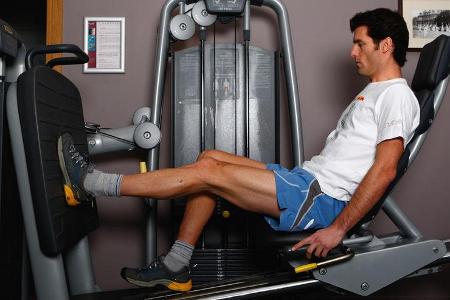 Mark Webber 2008 Reha-Programm Aufbau Verletzung