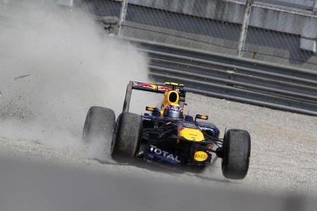 Red Bull Webber Crash GP Italien Monza 2011
