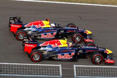 Vettel Webber Red Bull 2012 GP Korea
