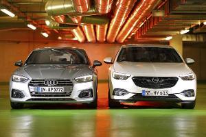 Audi A5 Sportback 40 TDI Quattro Sport, Opel Insignia Grand Sport 2.0 BiTurbo Diesel 4x4 Business Innovation, Exterieur